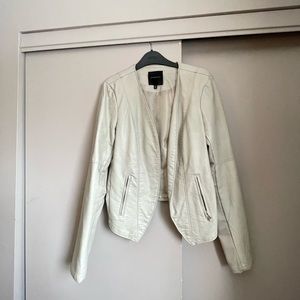 Dynamite Pleather Jacket Cream size m